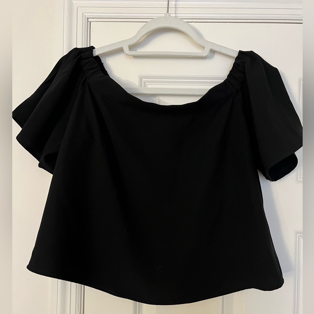 Black Off the Shoulder Top